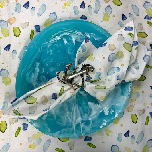 100% Cotton Table Runner - 15"x72" - Seaglass
