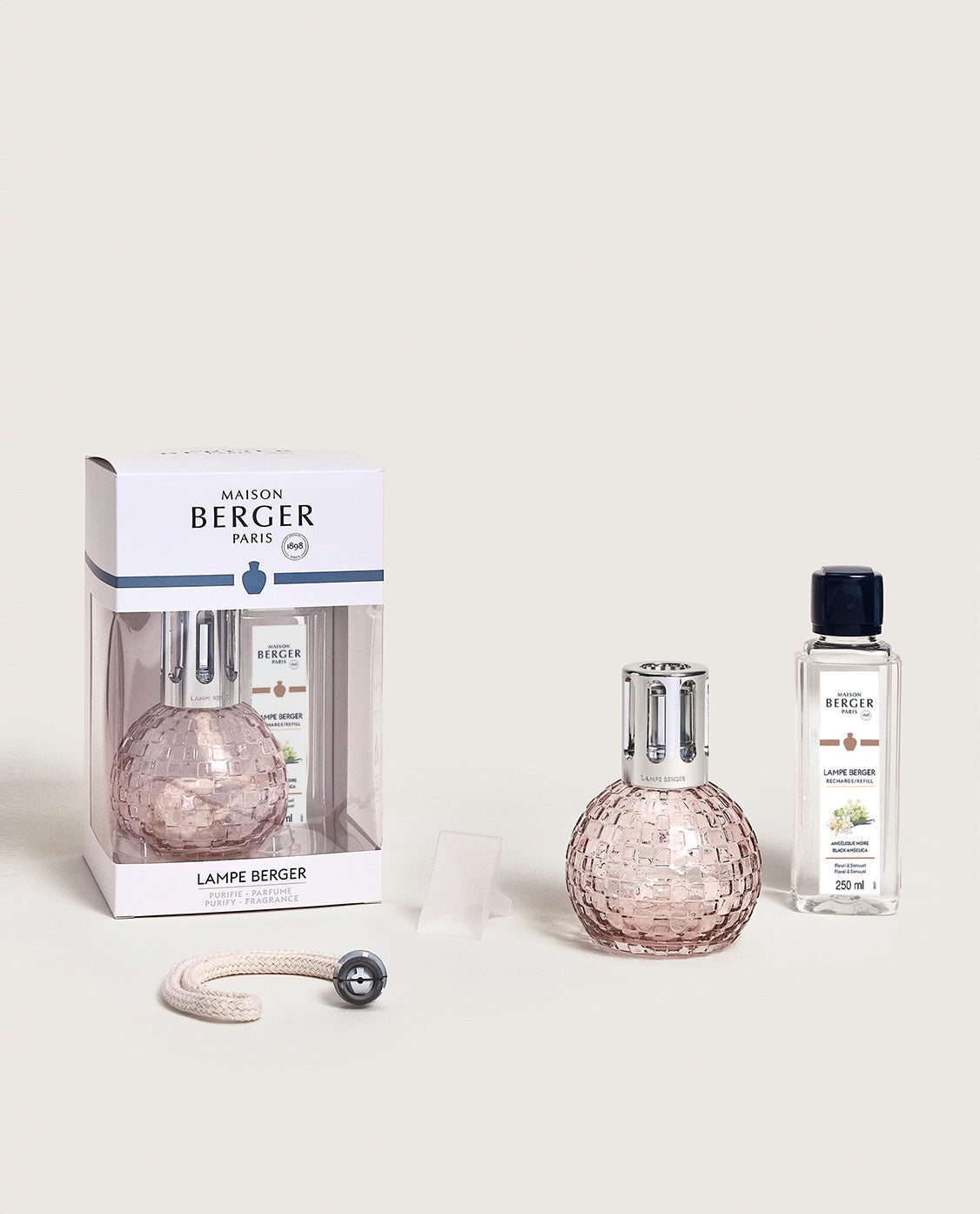 Disco Blush Fragrance Lamp Gift Set with Black Angelica