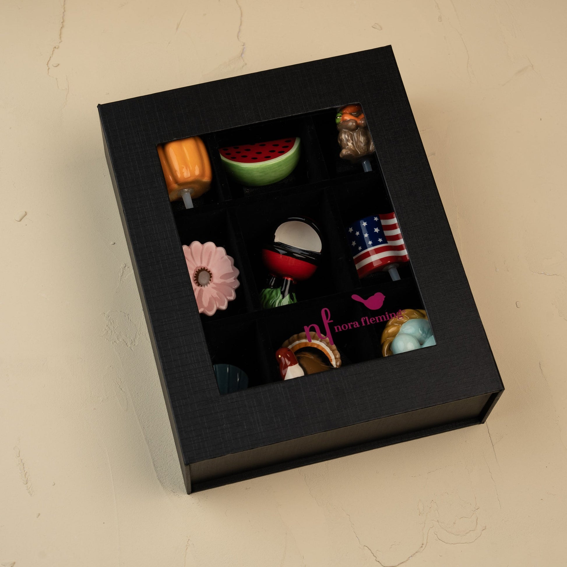 9 piece black keepsake box