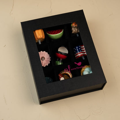 9 piece black keepsake box