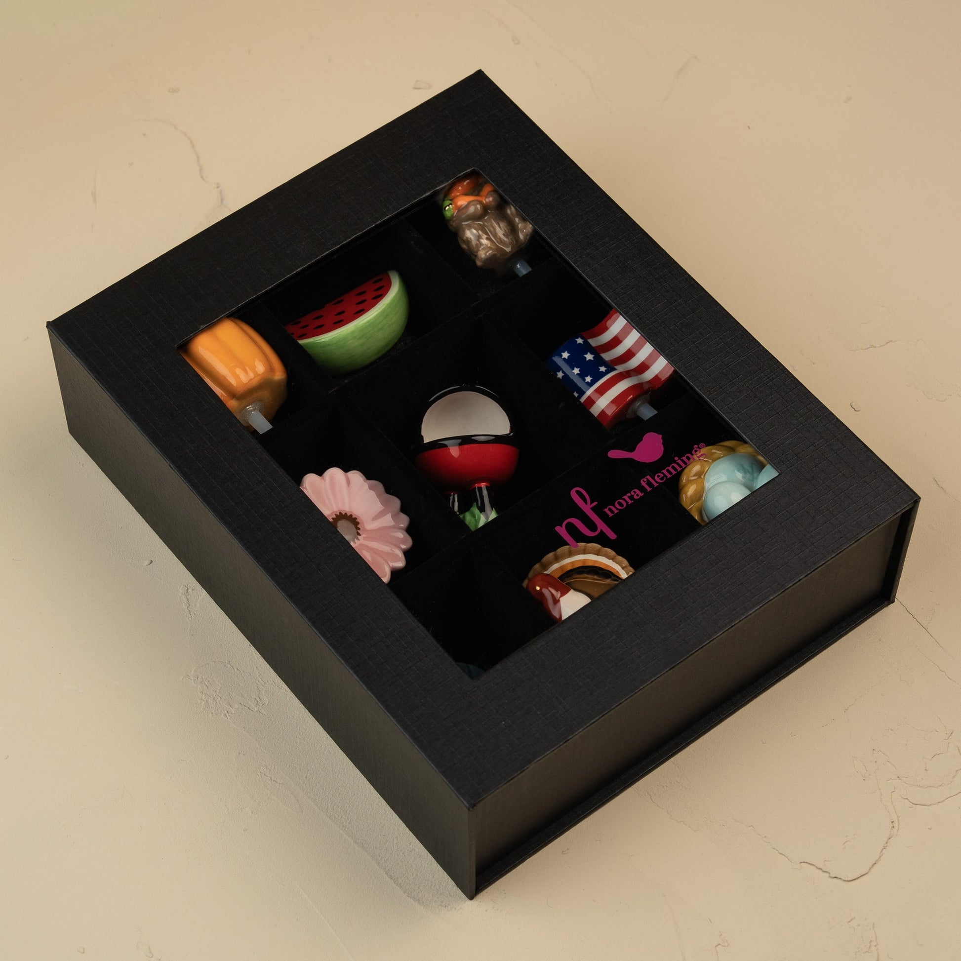 9 piece black keepsake box