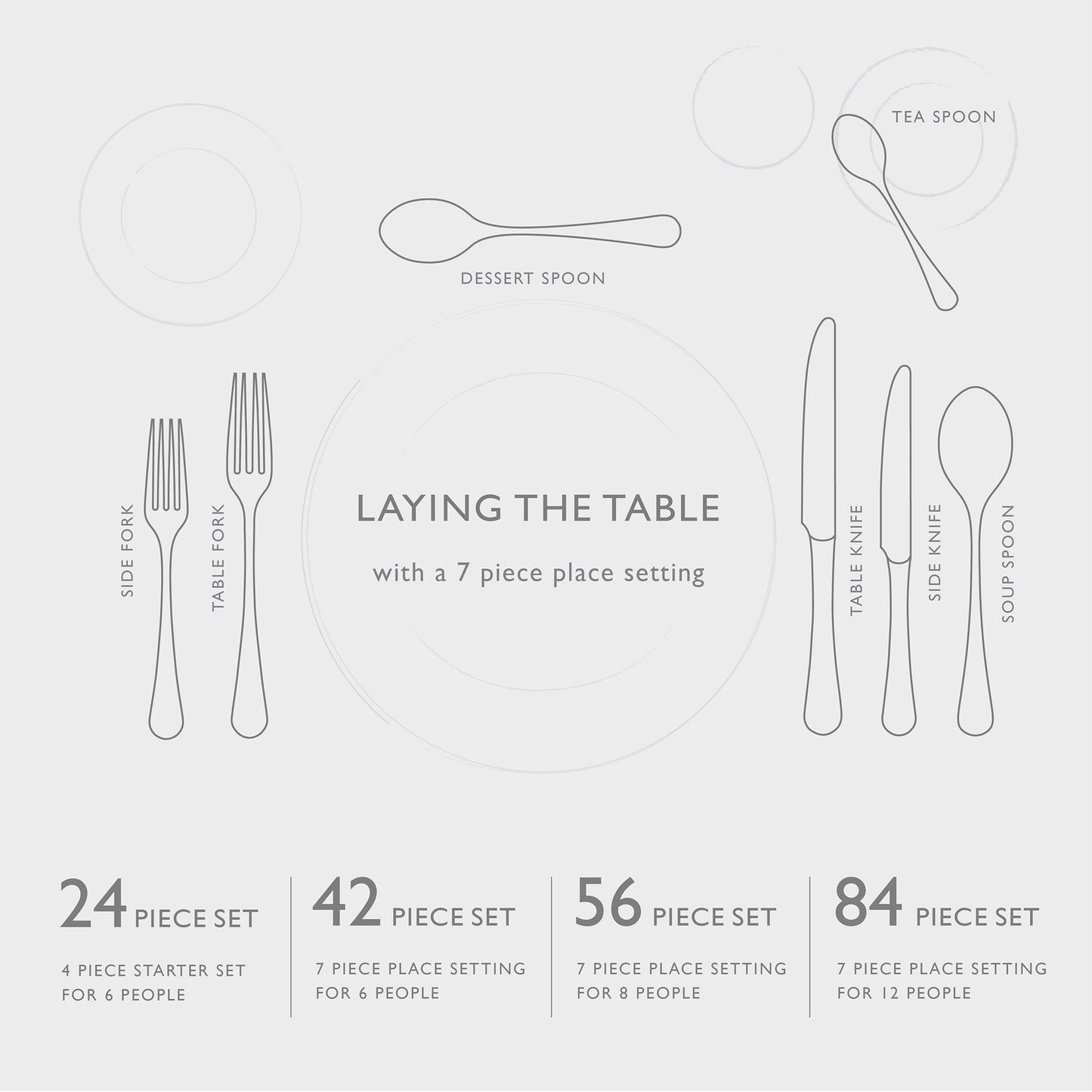 Malvern Bright Cutlery Set, 16 Piece for 4 People