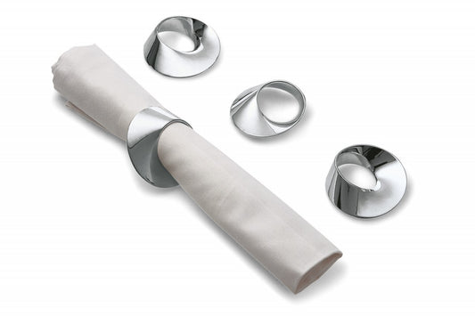 Philippi Swirl Napkin Rings Set/4