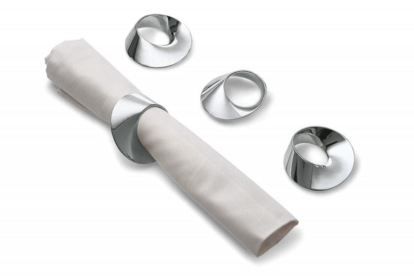 Philippi Swirl Napkin Rings Set/4