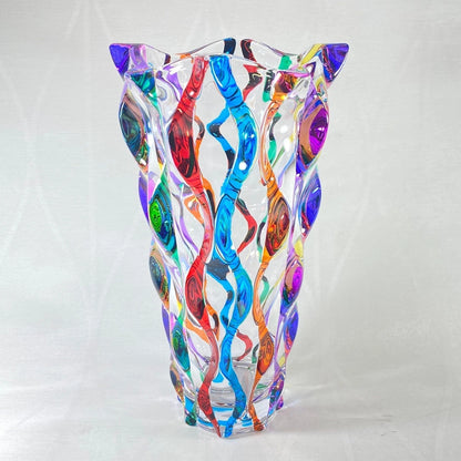 Venetian Glass Ribbon Vase