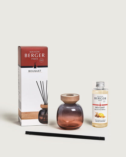 Wood Grey/Rouge Reed Diffuser with Orange Cinnamon