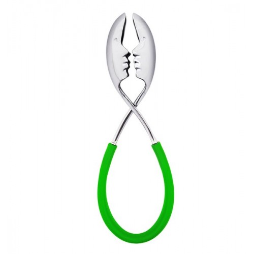 Kiss Salad Tongs with Stainless Head (Green Apple)