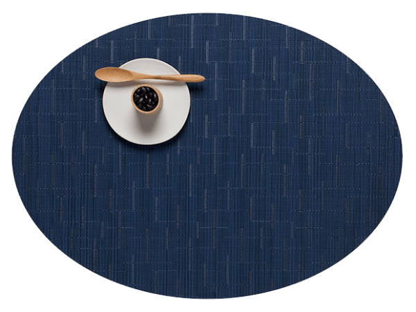 Chilewich Bamboo Placemat Oval Lapis