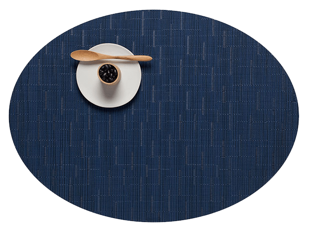 Chilewich Bamboo Placemats Luxurious, Chilewich Round Blue Placemats