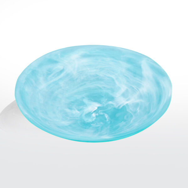 Everyday Large Resin Bowl Aqua Swirl