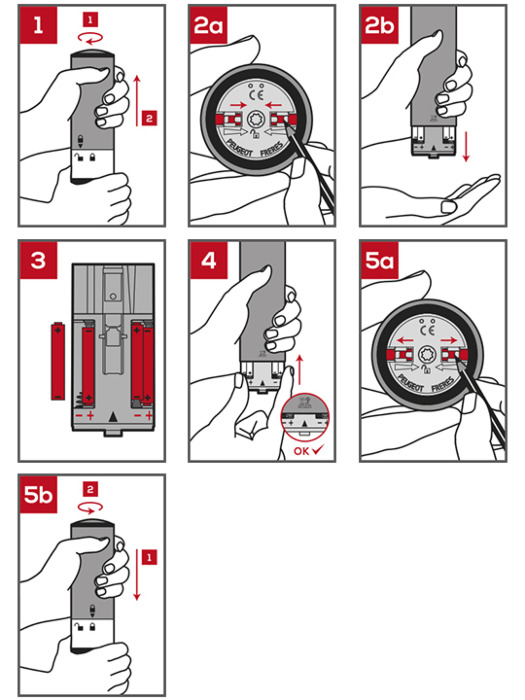 diagram of how to use the Elis Sense pepper mill