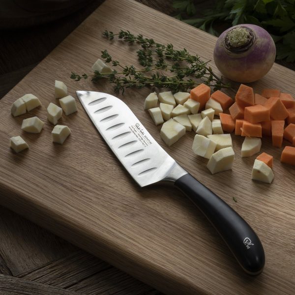 14cm/5.5” Santoku Knife on cutting board