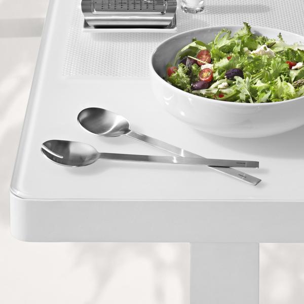 Easy Salad Servers on table next to salad bowl