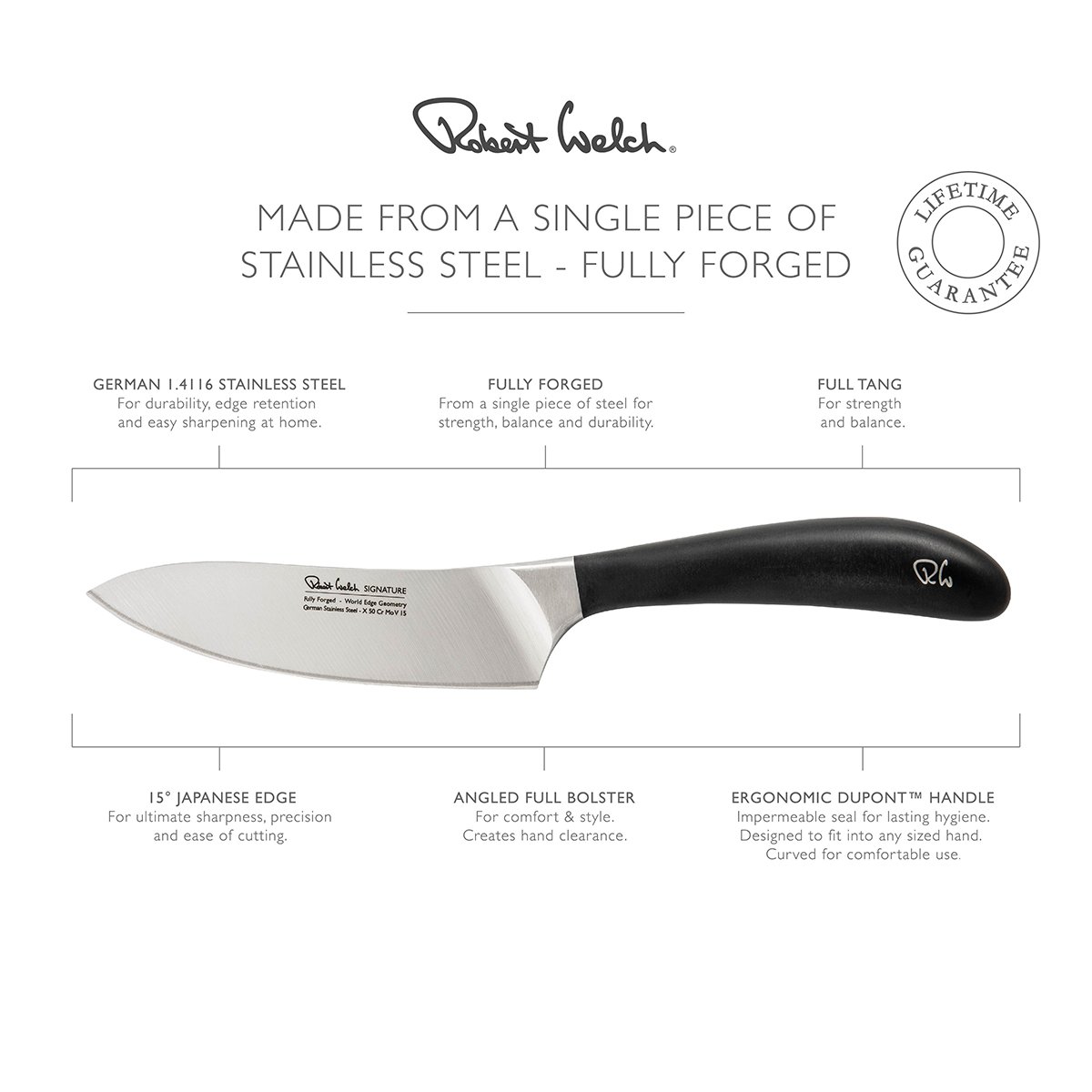 Kitchen Knife Chef, Stainless Steel, Completely in only one copy!