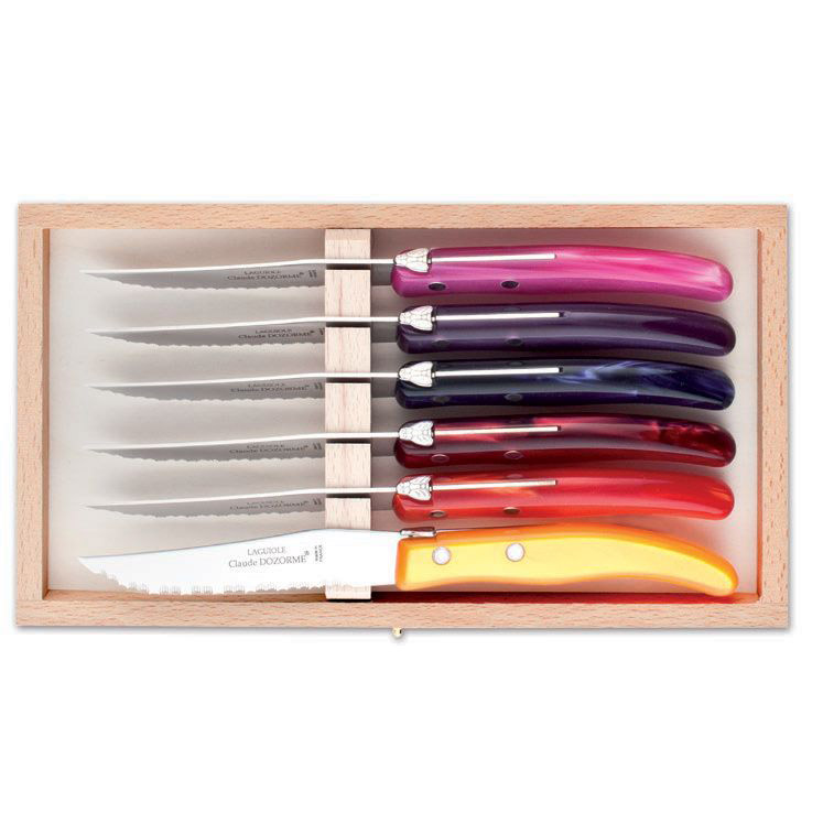 Berlingot Set of 6 Steak Knives, from Claude Dozorme – Clic