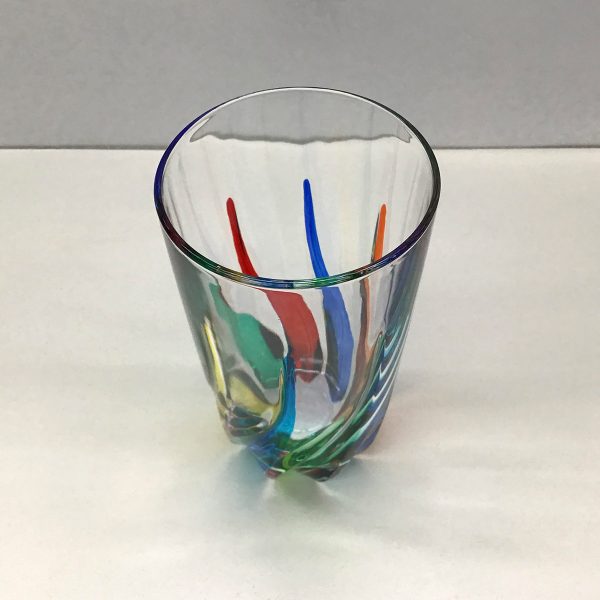 Italian Glass Trix Collection - Hi-Ball Glass - top view