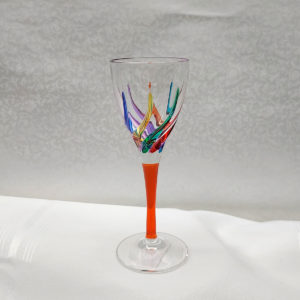 Trix Collection Multi-Colored Cordial Liquor Glass