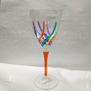 Trix Collection Multi-Colored Wine Glass