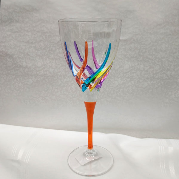 Trix Collection Multi-Colored Wine Glass