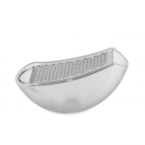 Alessi Grater with Cheese Cellar in Ice - side view