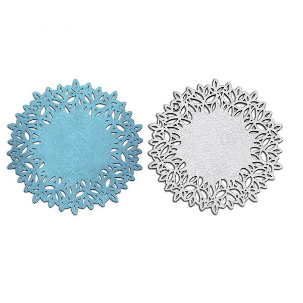 Turquoise and Silver Circular Trivet