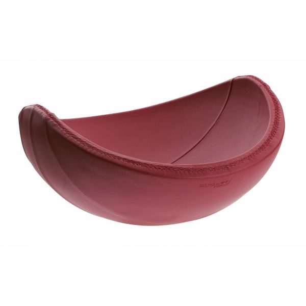 Bugatti Ninnananna fruit bowl covered in red leather