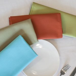 Milliken solid - 4 different color napkins