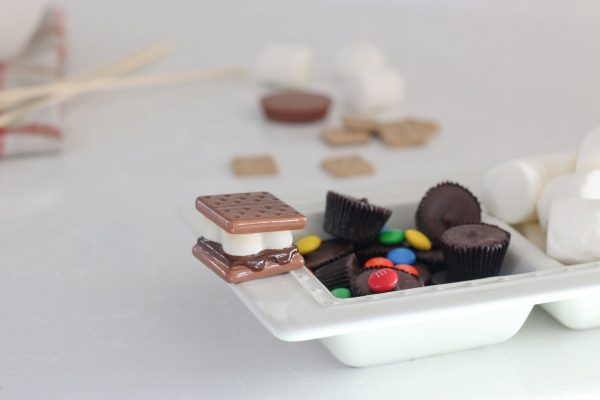 Nora Fleming Mini - Gimme S'mores pictured with candy dish