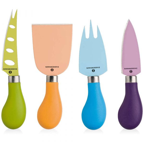 Zassenhaus cheese knife set in four colors