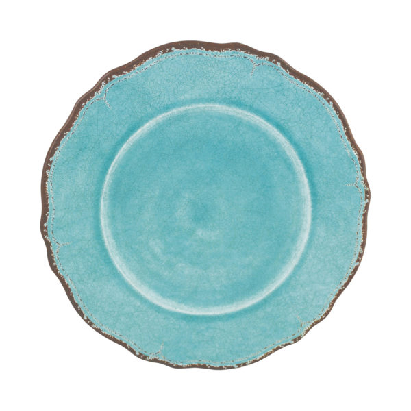 Luxury Melamine Dinner Plate (Set of 4) - Antiqua Turquoise