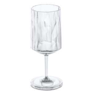 Koziol SuperGlas Stemmed Wine Glass Crystal Clear