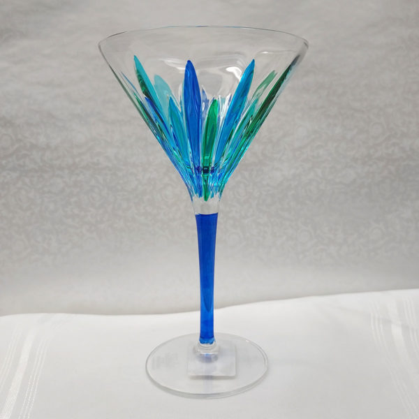 Incantos Collection Peacock Martini Glass