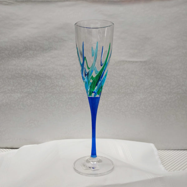 Trix Collection Peacock Champagne Flute