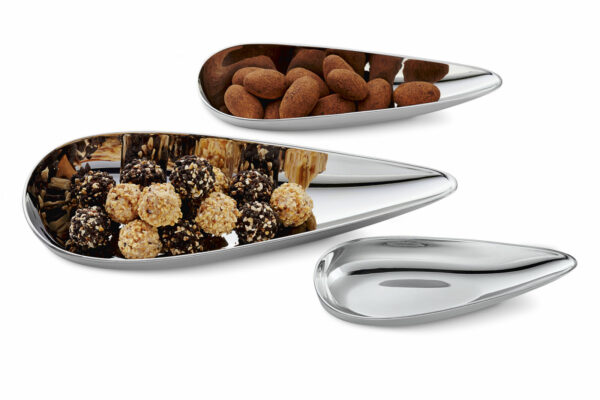 Philippi Blob set of 3 bowls filled with trail mix - top view
