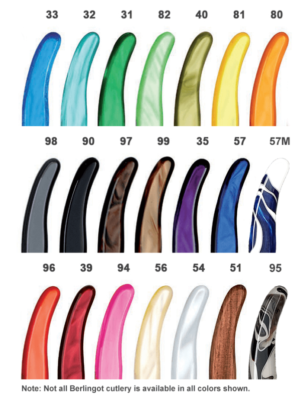 Claude Dozorme handle colors - 33, 32, 31, 82, 40, 81, 80, 98, 90, 97, 99, 35, 57, 57M, 96, 39, 94, 56, 54, 51, 95