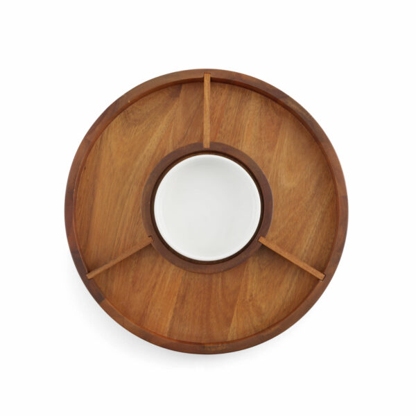 Nambe Duets Lazy Susan top view