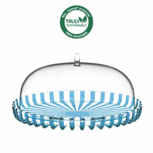 Guzzini Bellissimo Cake Serving Tray with Lid - Turquoise