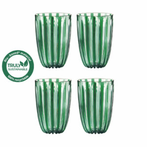 Guzzini Bellissimo Four Glasses - Emerald