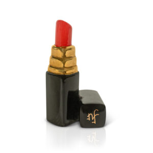 Nora Fleming mini, Hello Gorgeous, shaped like a tube of red lipstick